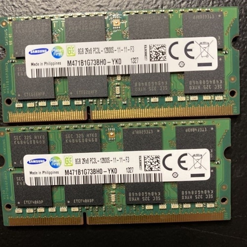 Samsung 16GB Kit (2 x 8GB) PC3-12800 (DDR3-1600) Memory 